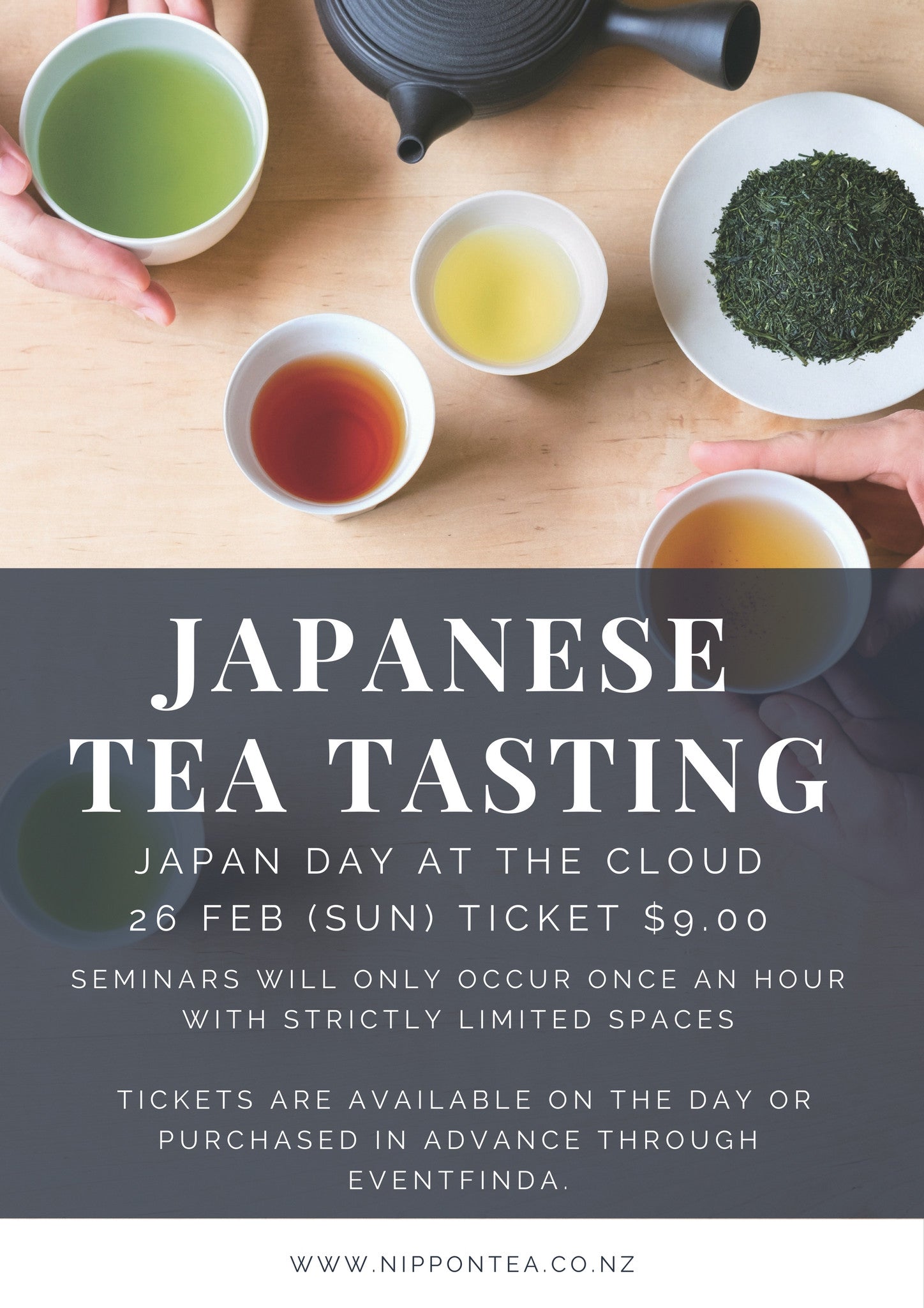 Authentic Japanese Tea Tasting - 26 Feb at The Cloud