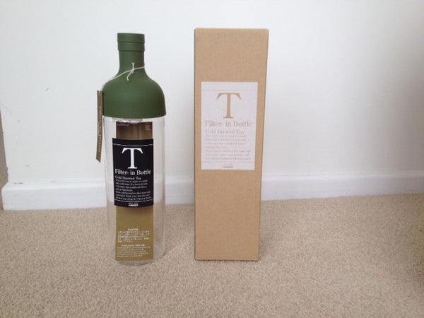 Filter in Bottle 750ml     Serve cold brewed Japanese tea like wine with your meal   Green or Red